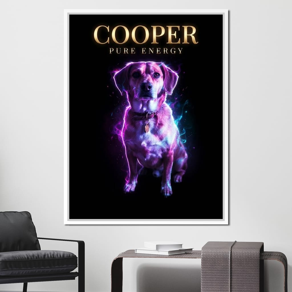 The Neon Pet Canvas Wall Art