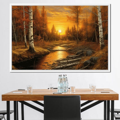 Silver Birch Forest Canvas Wall Art