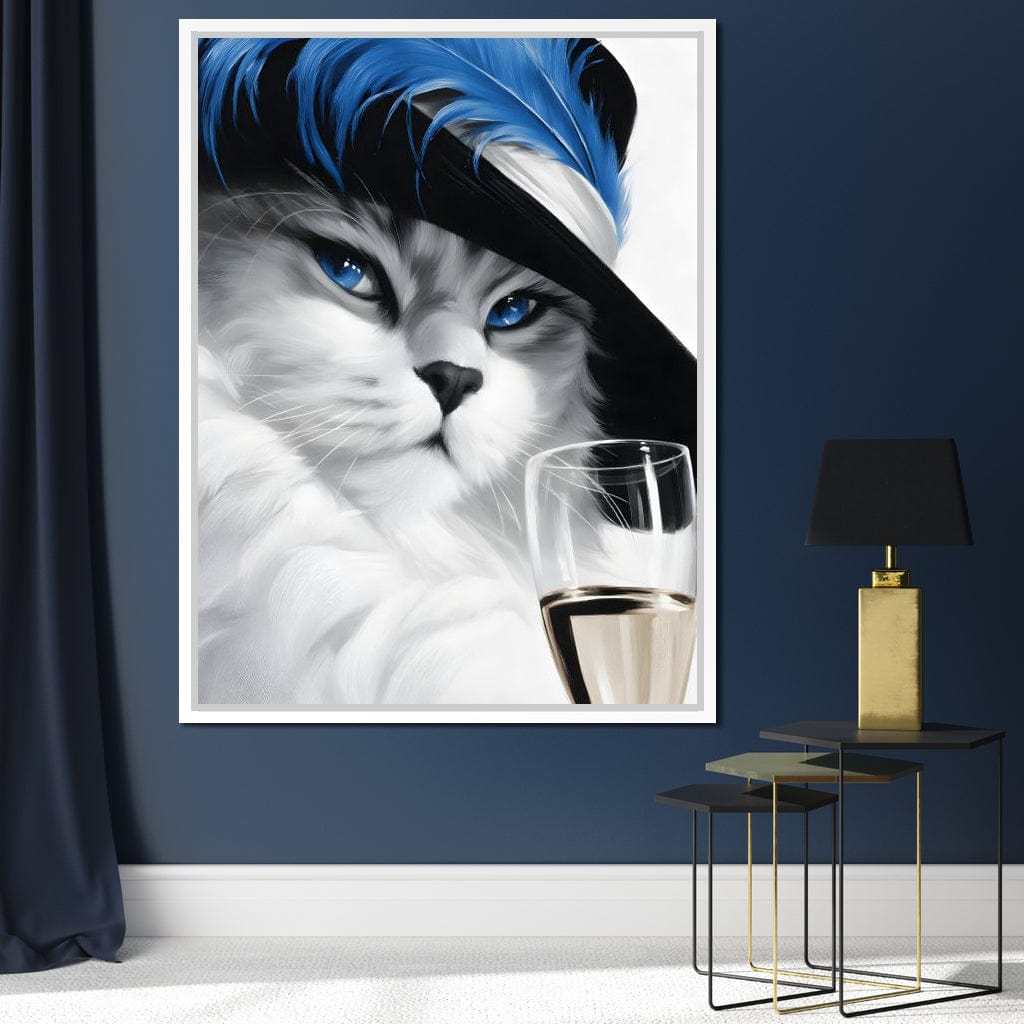 Glamour Feline Elegance Canvas Wall Art