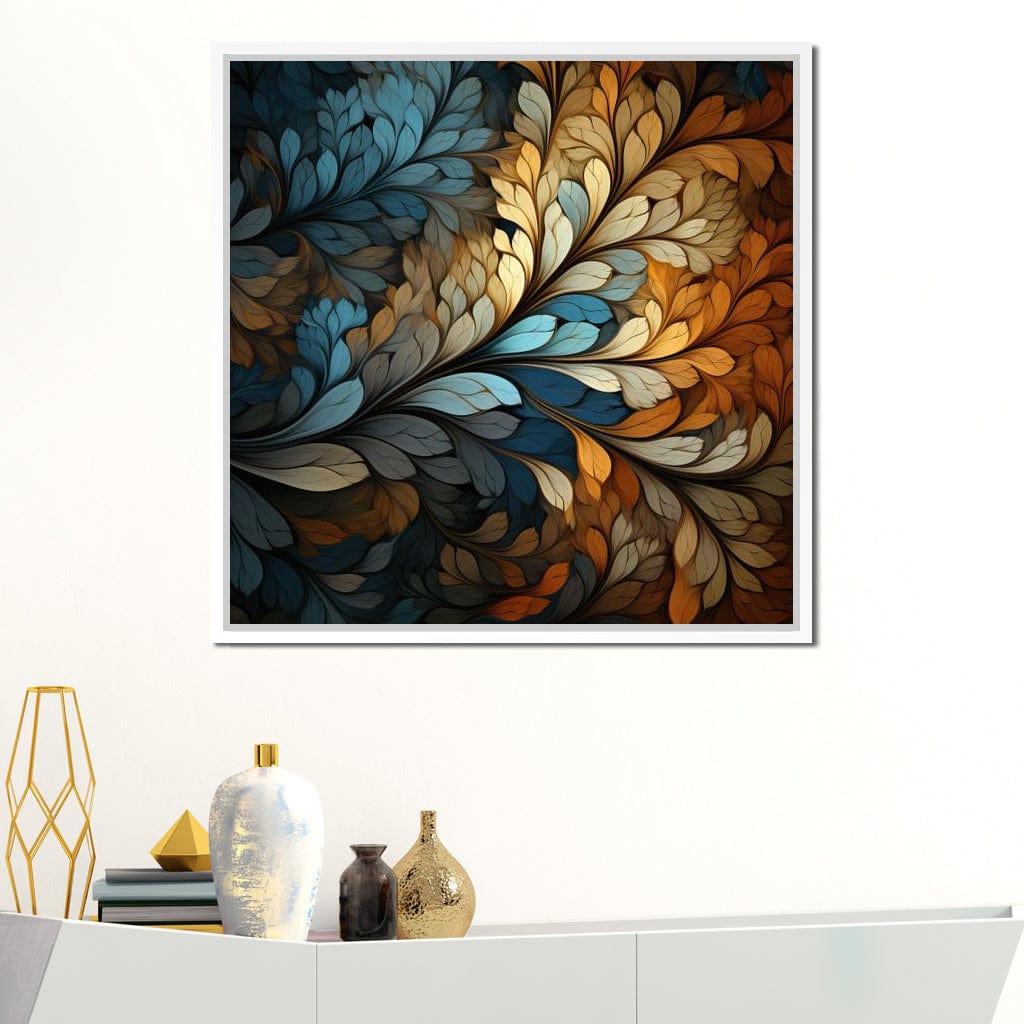 Mosaic Leaf Dreamscape Canvas Wall Art