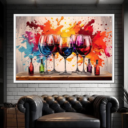 Sommelier's Symphony Canvas Wall Art
