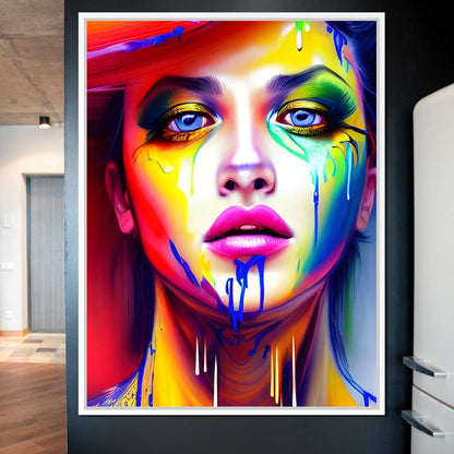 Messy Beauty 003 Canvas Wall Art