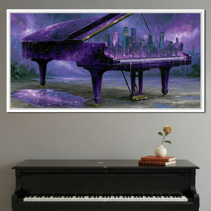 Melodies Melting Into The Night Sky Canvas Wall Art