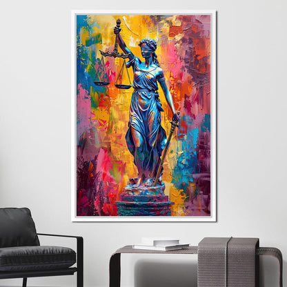 Justice Amongst Colors Reign Canvas Wall Art