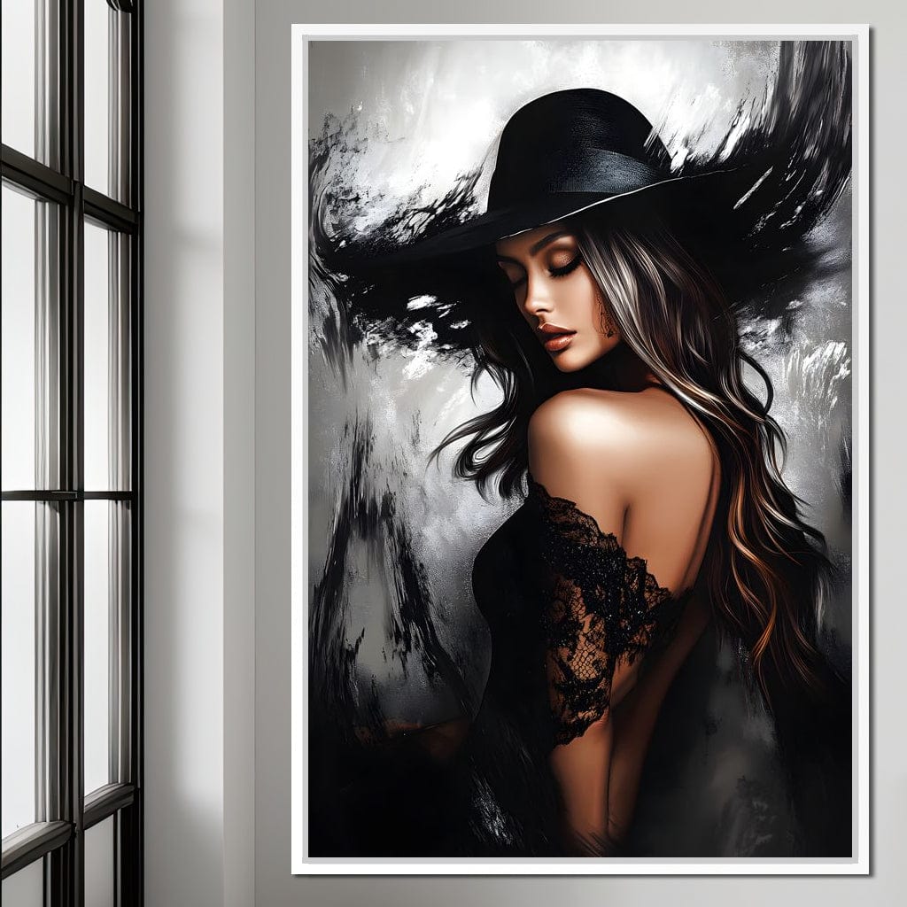 Noir Elegance Shadowscape Canvas Wall Art