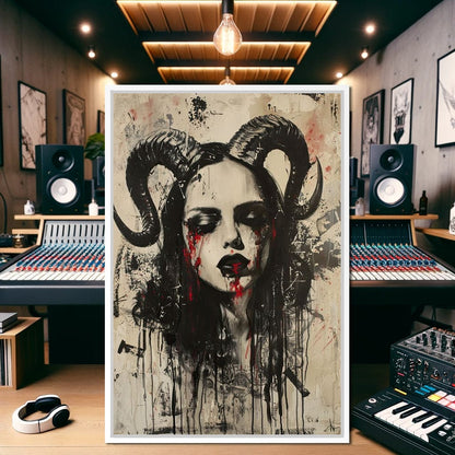 Dark Majesty Unveiled Canvas Wall Art