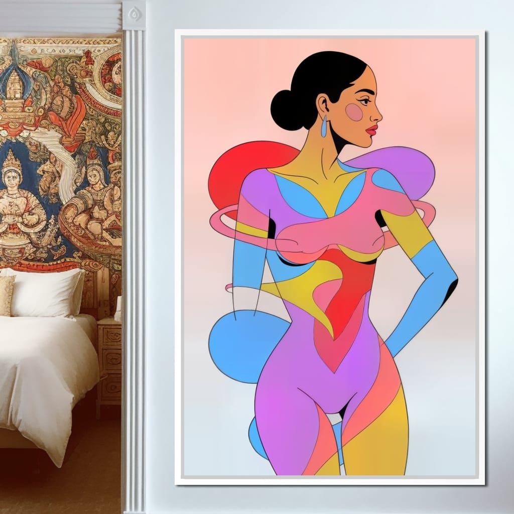 The Colorform Muse Canvas Wall Art