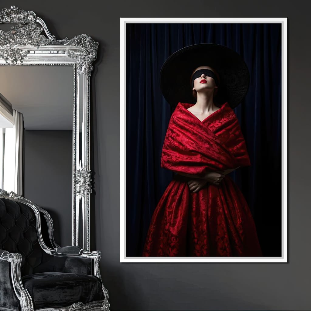 The Veiled Desire Canvas Wall Art