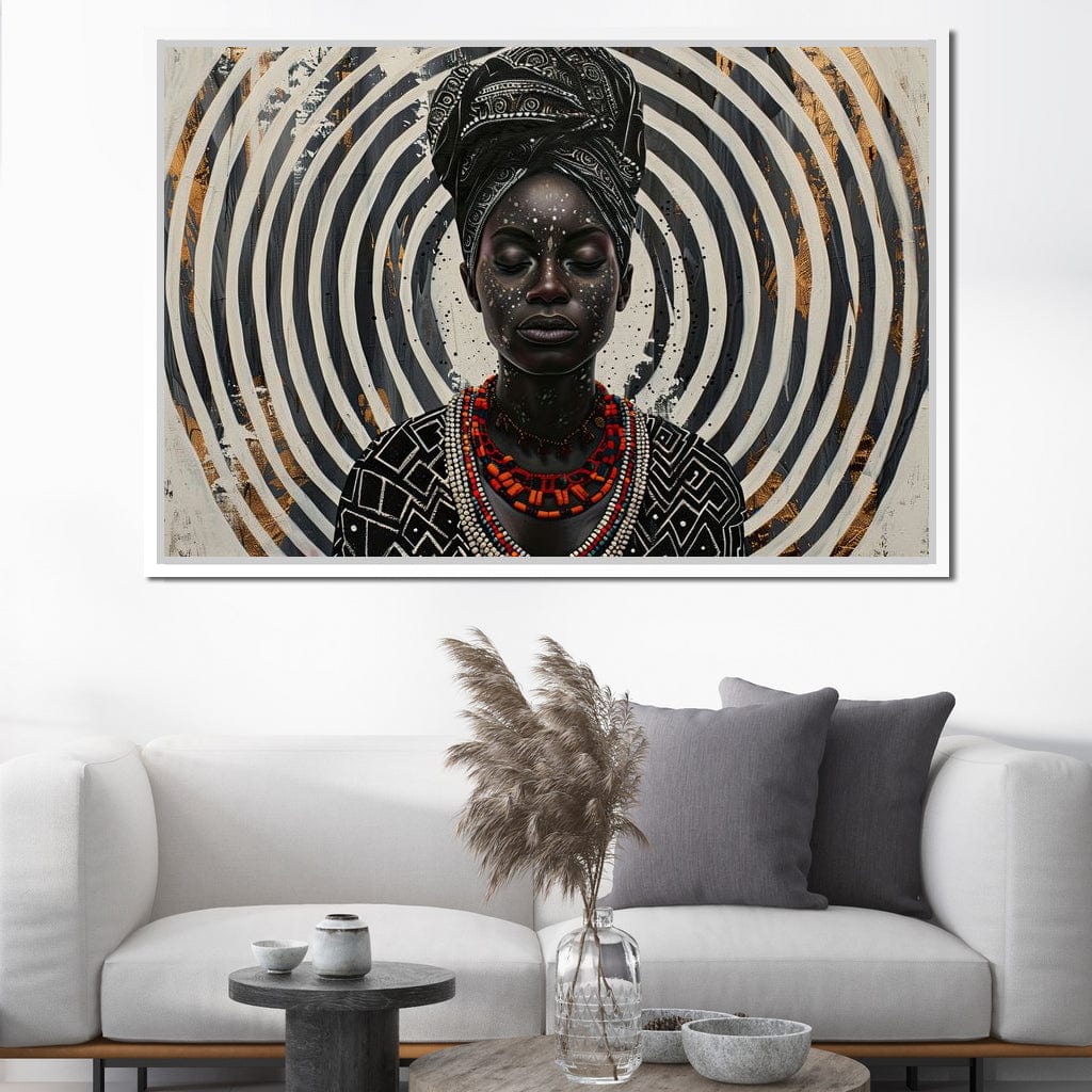 Spirals of Serenity Queen Canvas Wall Art