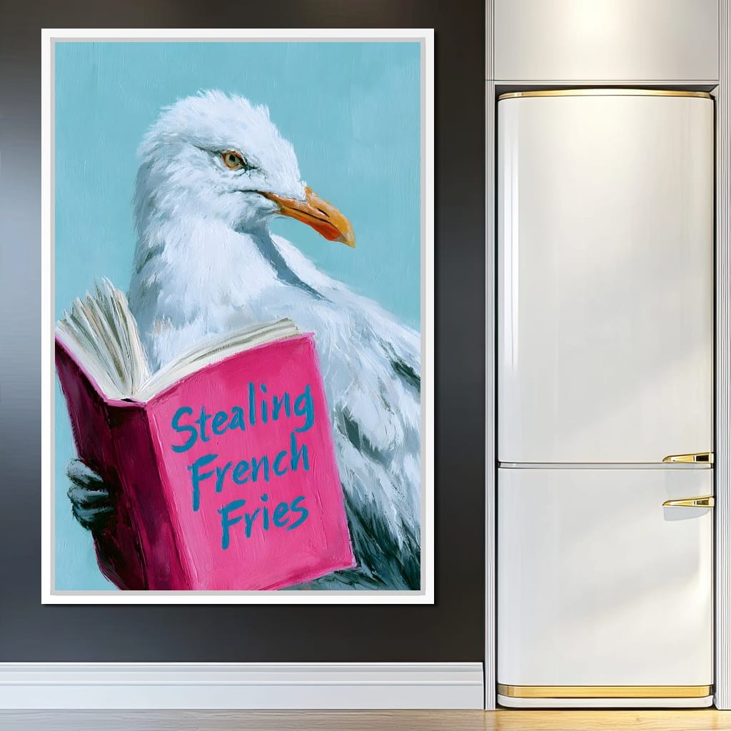 A Gull Studies The Culinary Arts Canvas Wall Art