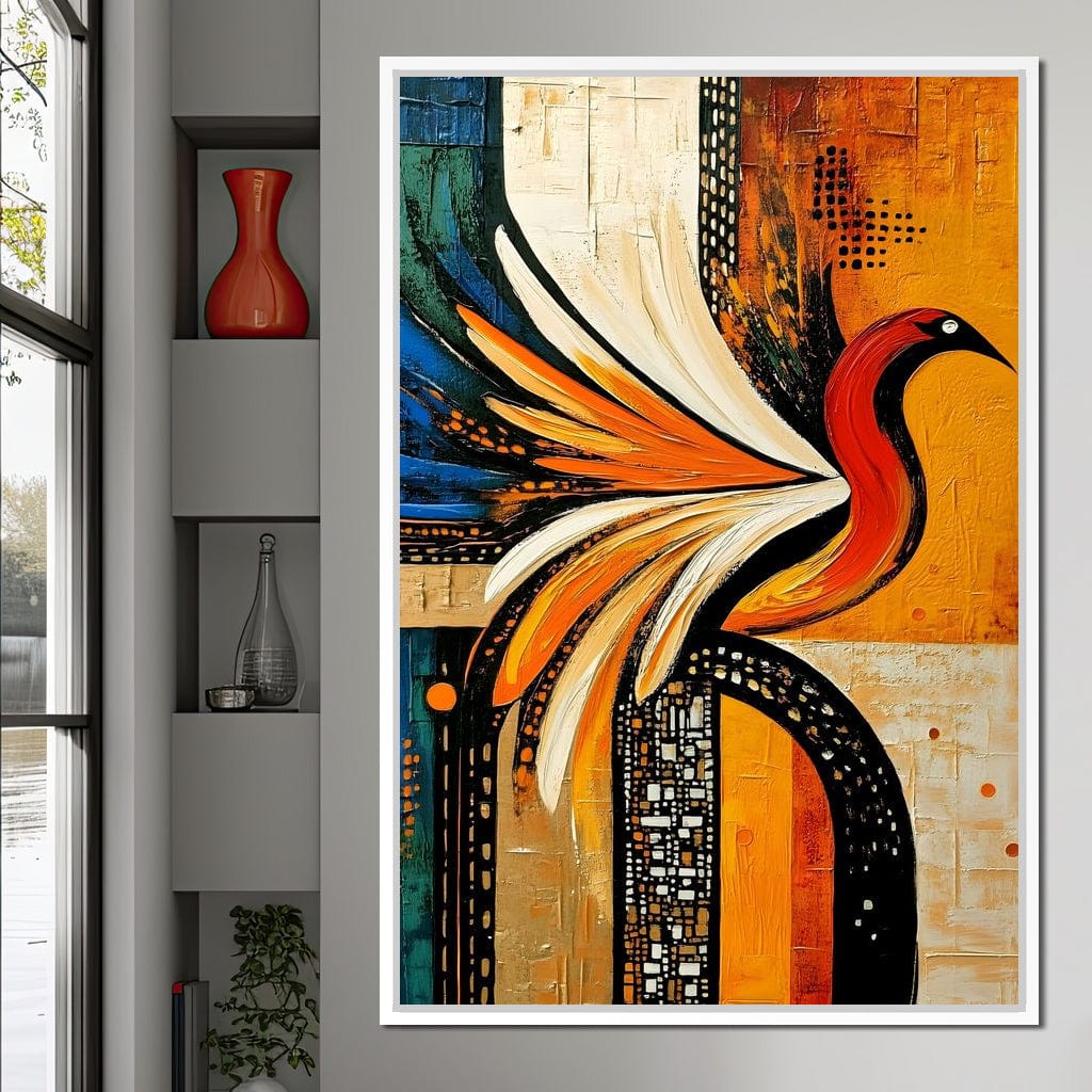 Vivid Phoenix Harmony Flight Canvas Wall Art