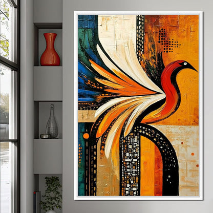 Vivid Phoenix Harmony Flight Canvas Wall Art