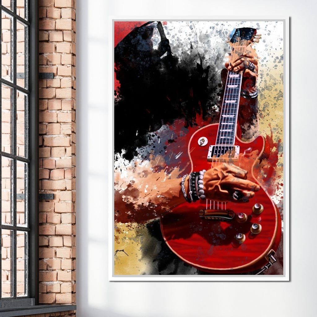 Slasher Electric Guitar Canvas Wall Art
