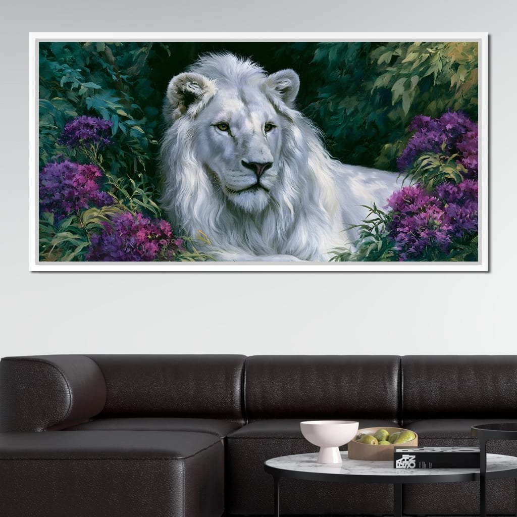 Noble Sovereign Lion Canvas Wall Art
