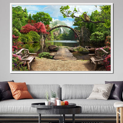 Stone Bridge Canvas Wall Art