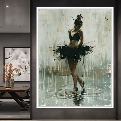 Ballet Dancer's Moment in Time Canvas Wall Art