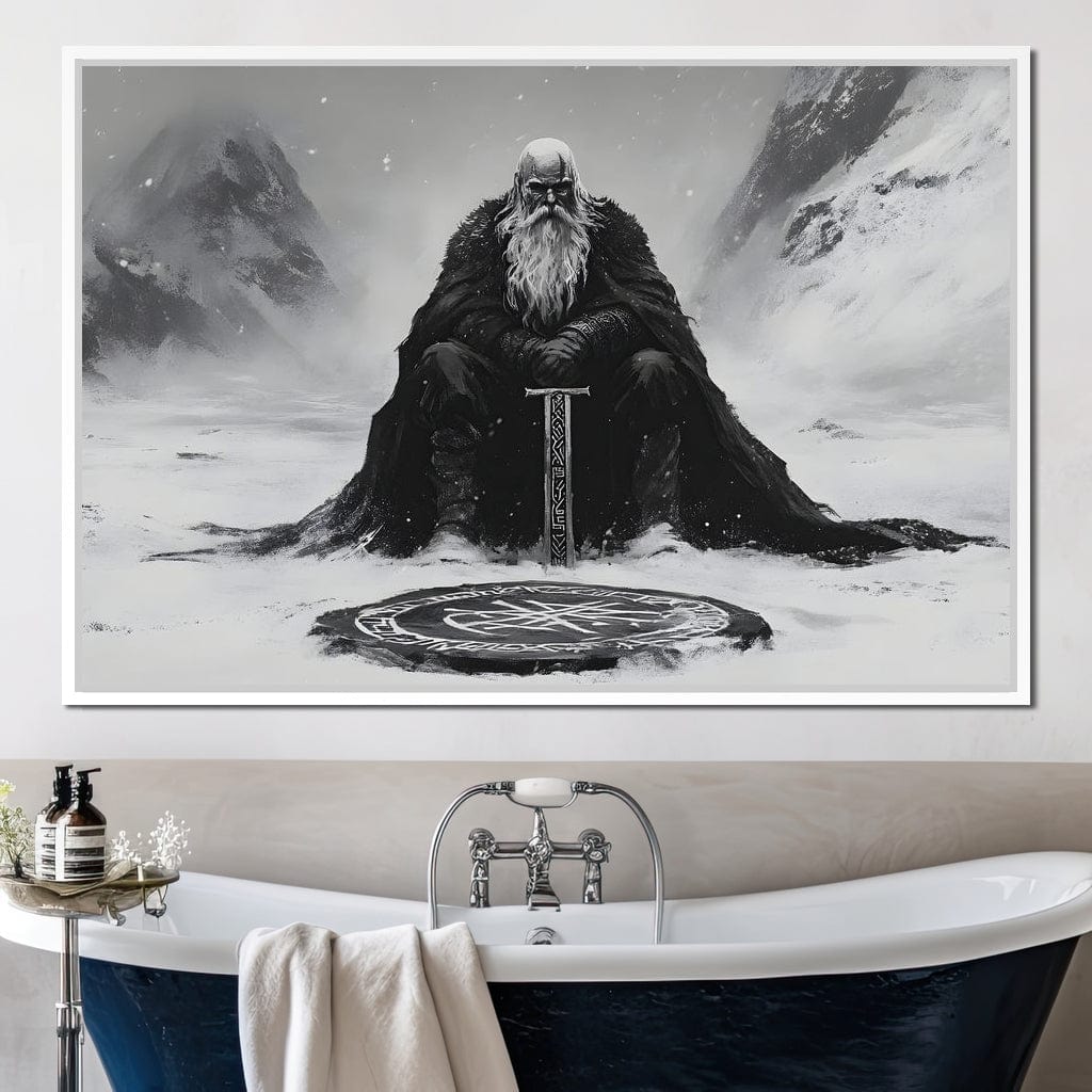 Ancient Nordic Vigilance Canvas Wall Art