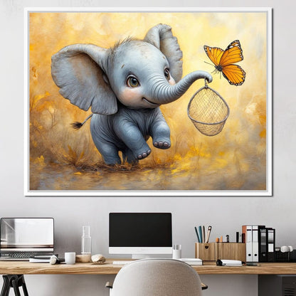 Innocence on a Golden Breeze Canvas Wall Art
