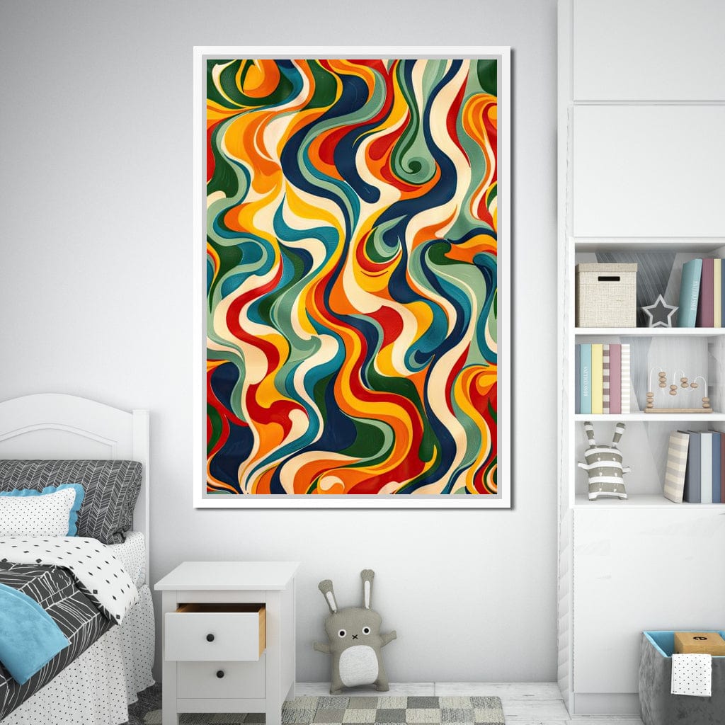 Vibrant Harmony Flow Canvas Wall Art