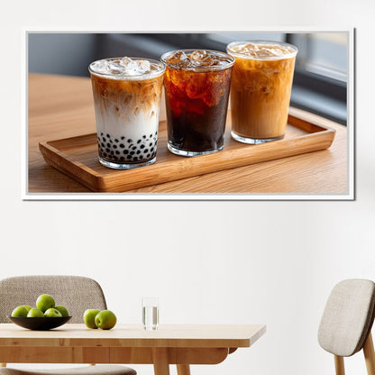 Trio of Iced Cafe Delights Canvas Wall Art