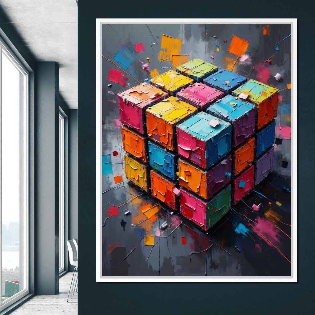 Fractured Logic Canvas Wall Art