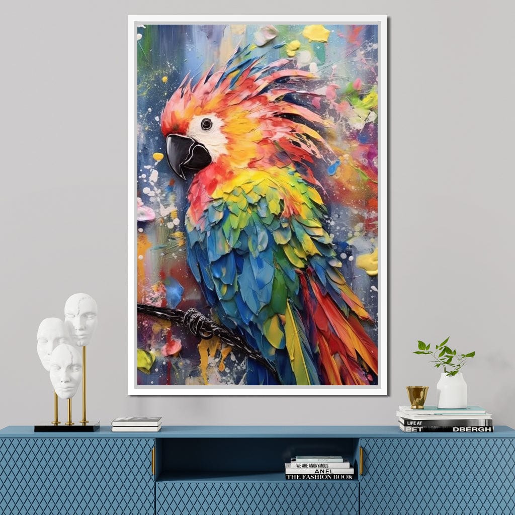 Colorful Cockatoo Canvas Wall Art