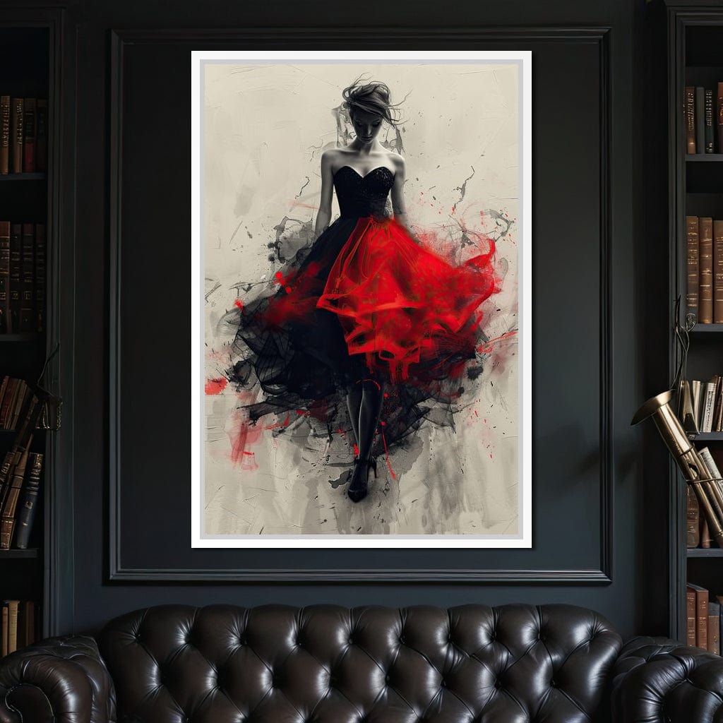 Flame of the Midnight Dance Canvas Wall Art