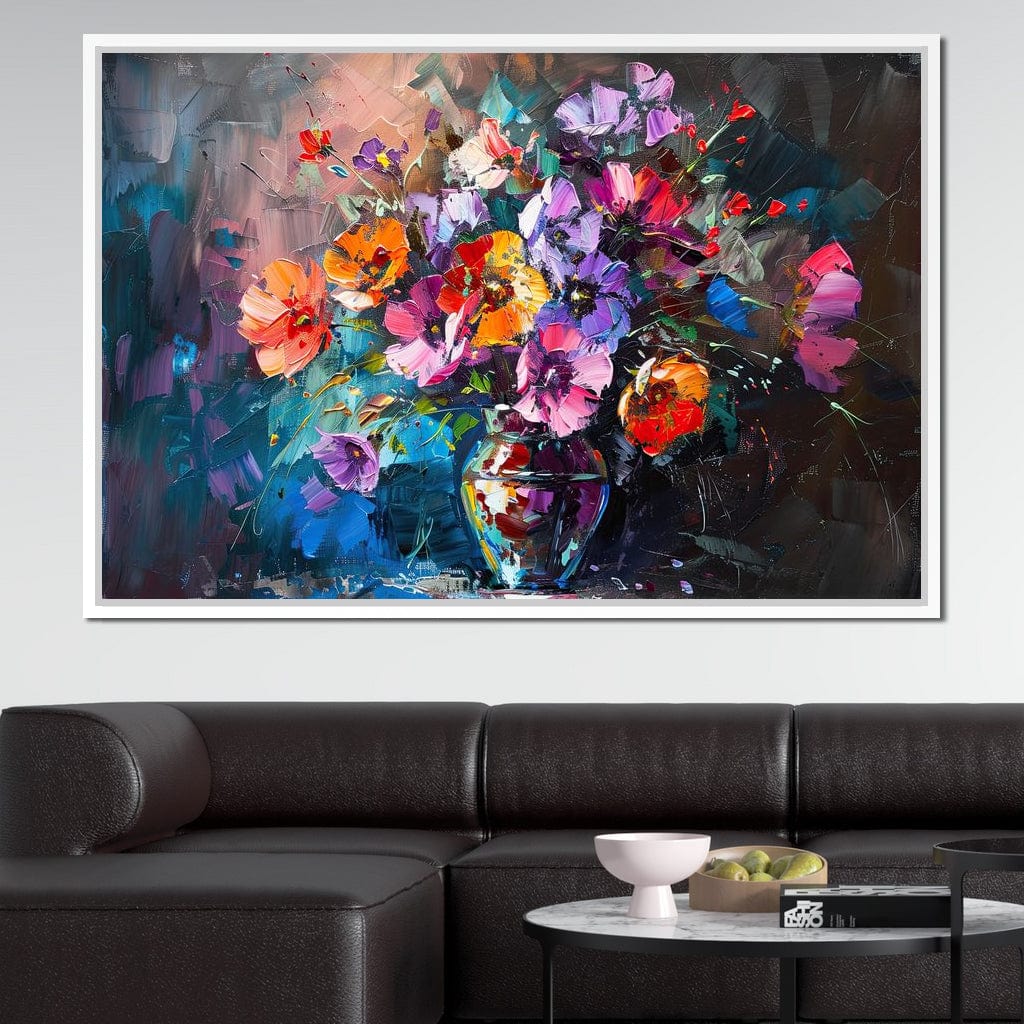 Bouquet of Vibrant Dreams Canvas Wall Art