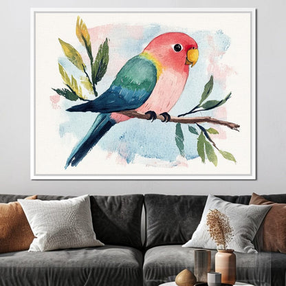 Tropical Branch Retreat Canvas Wall Art
