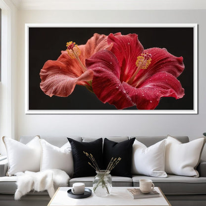 Morning Kiss of Paradise Canvas Wall Art