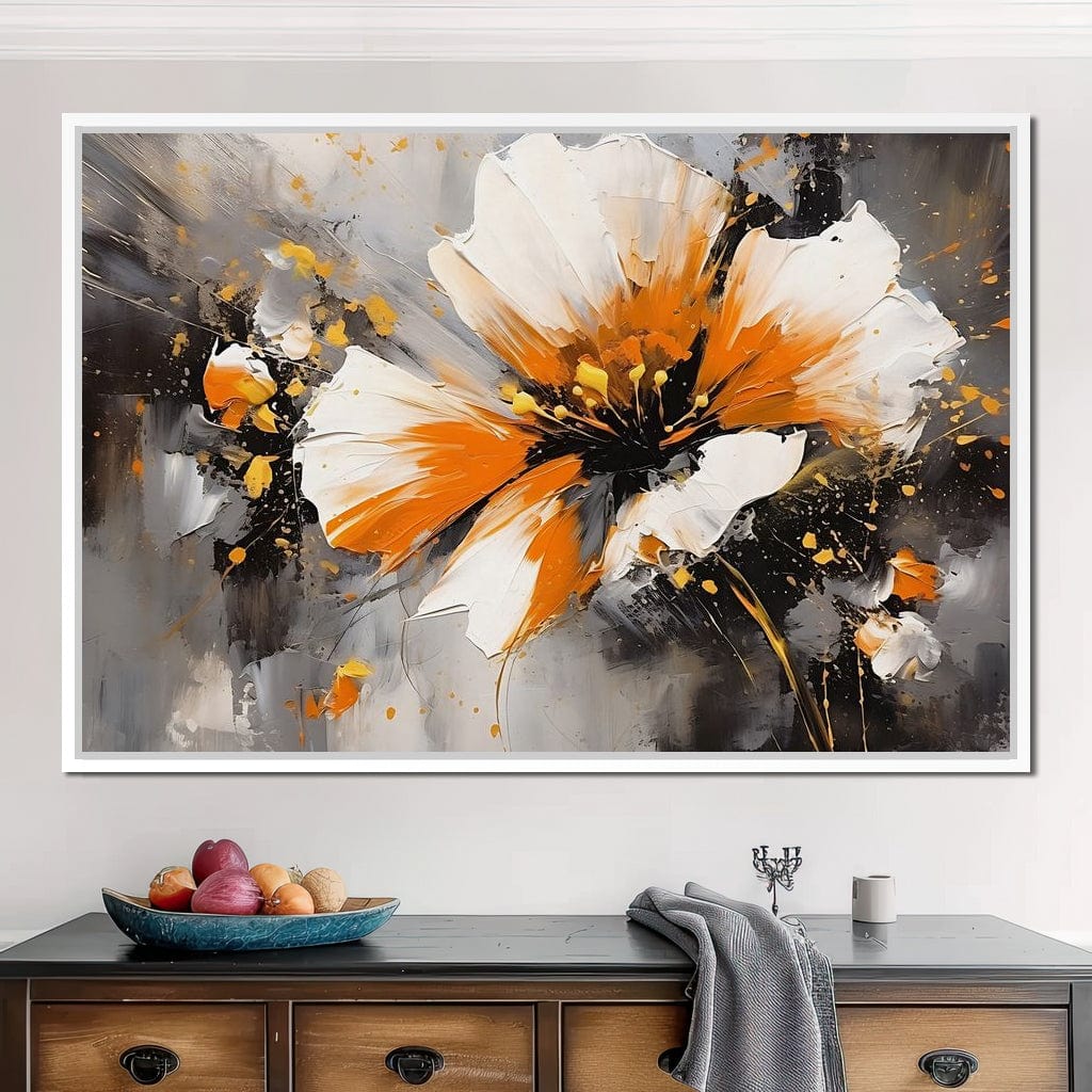 Radiant Floral Tempest Canvas Wall Art