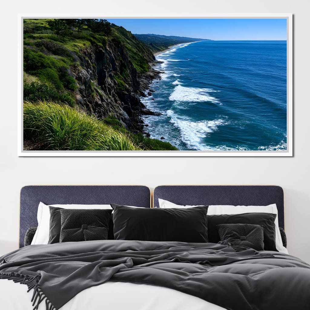 Surreal Coast Waters Canvas Wall Art