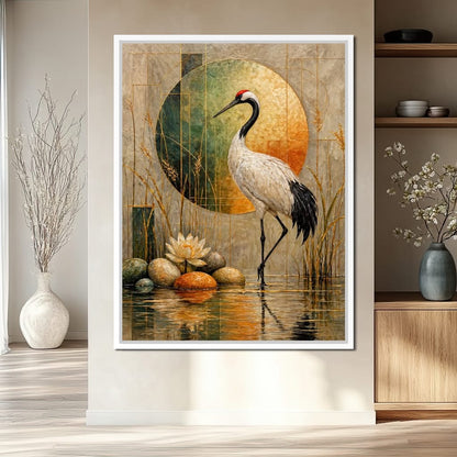 Harmony in Feather and Form Canvas Wall Art