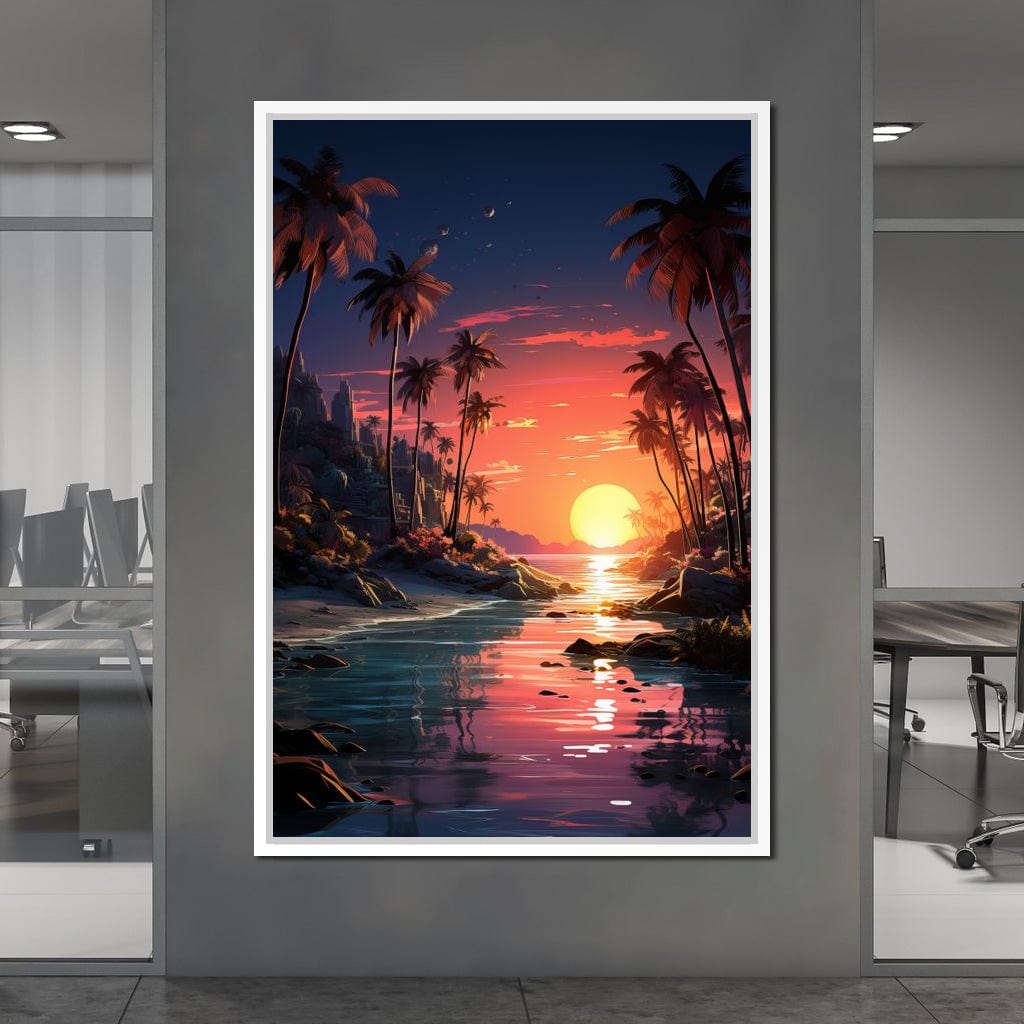 Summer Surf Escape Canvas Wall Art