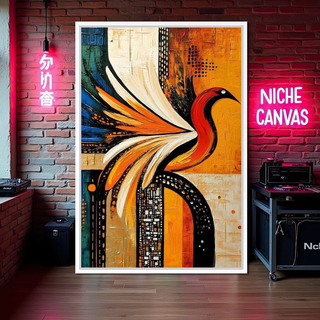 Vivid Phoenix Harmony Flight Canvas Wall Art