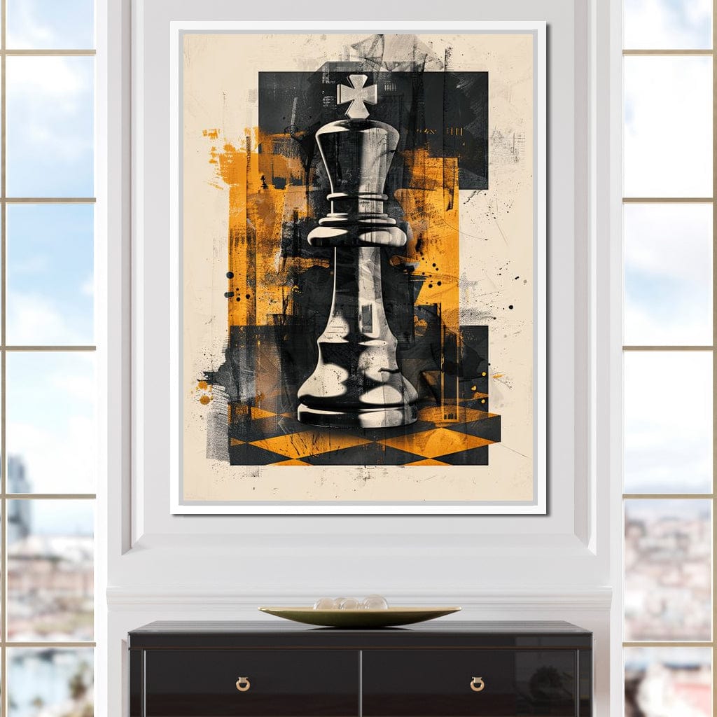 King of Abstract Warfare Canvas Wall Art