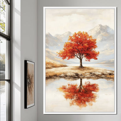 Reflections of Autumn Canvas Wall Art