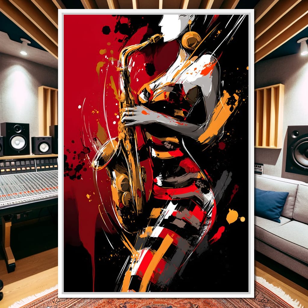 Rhythm Of The Midnight Note Canvas Wall Art