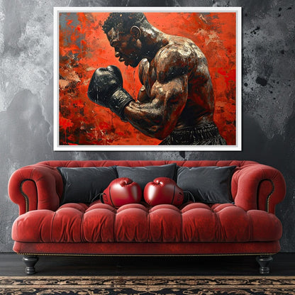 Fervent Pugilist Canvas Wall Art