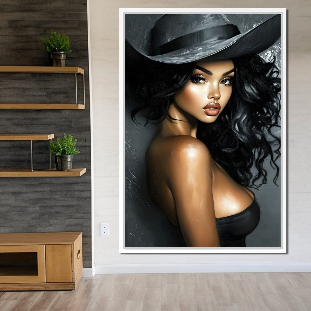 Enchanting Elegance Portrait Canvas Wall Art