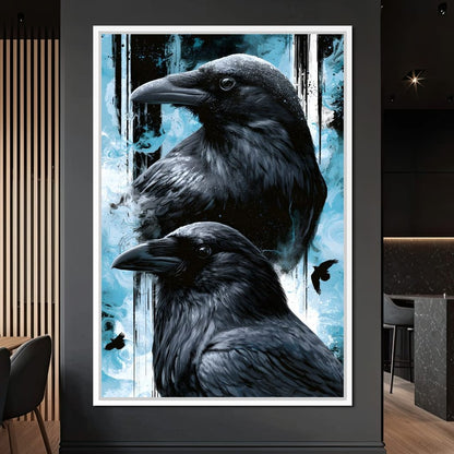 Silent Ravens Watchers Of The Cold Canvas Wall Art