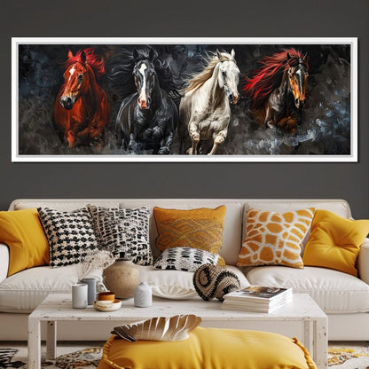 Gallop Through Wild Breeze Canvas Wall Art