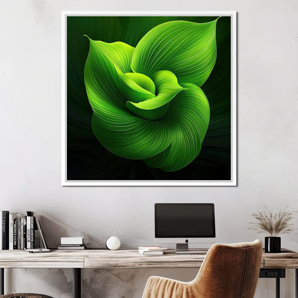 Emerald Whispers Canvas Wall Art