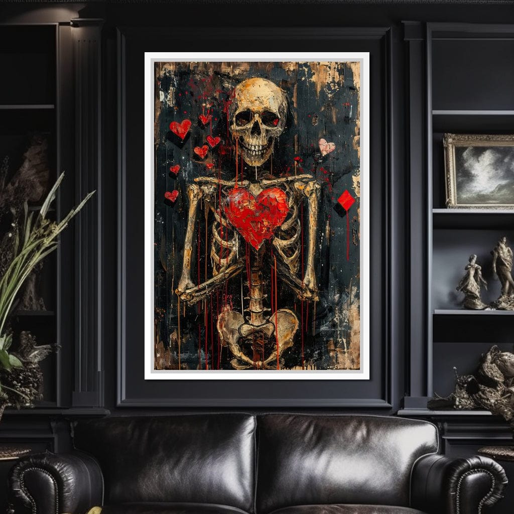 Romantic Skeleton 5 Canvas Wall Art