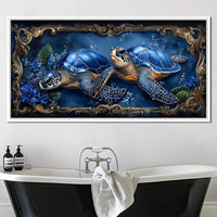 Oceanic Serenity Turtles Canvas Wall Art