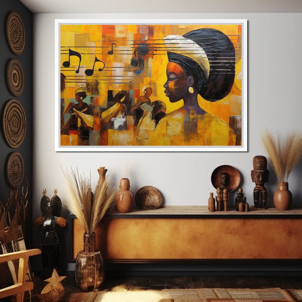 African Sounds 04 Canvas Wall Art