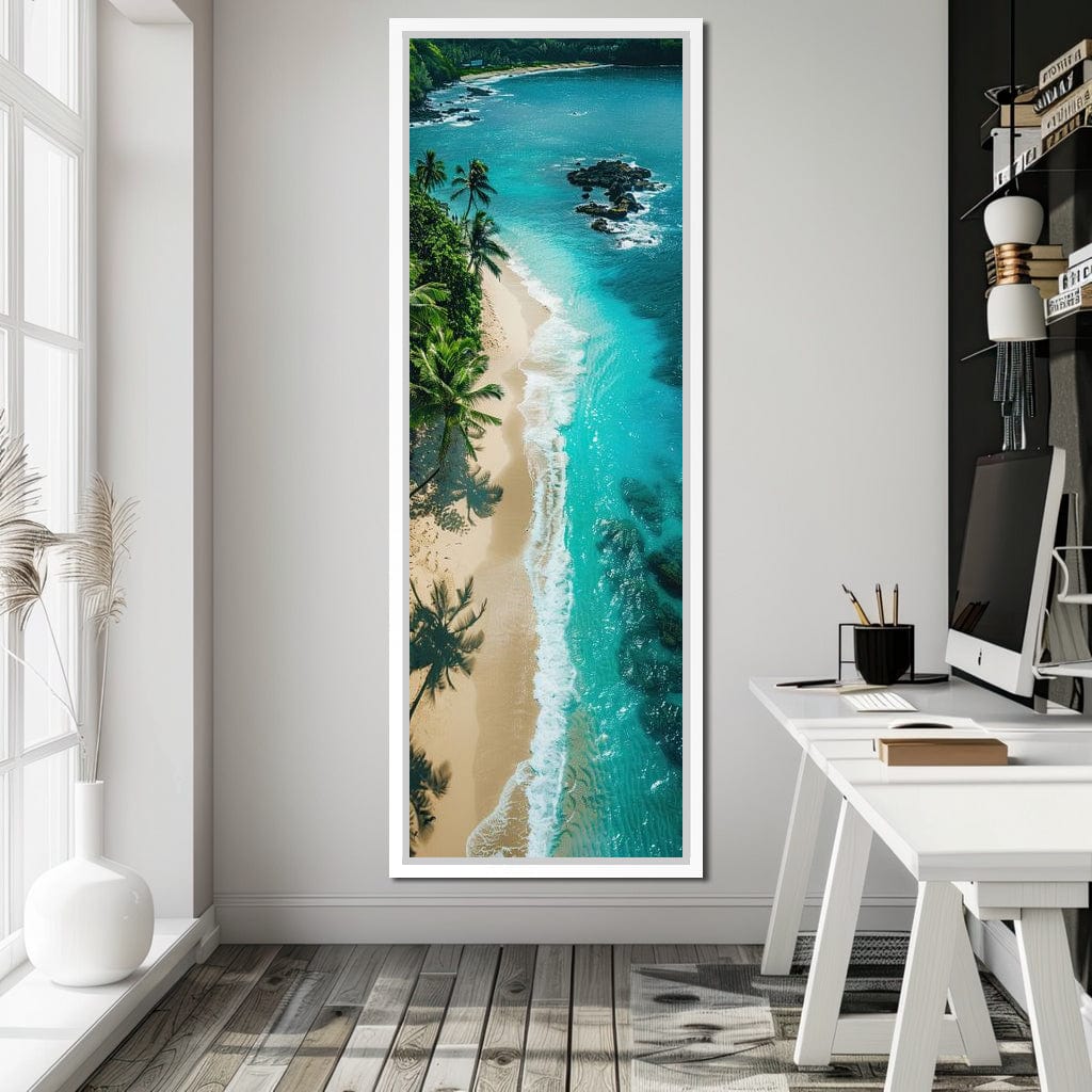 Tropical Serenity Beach Canvas Wall Art