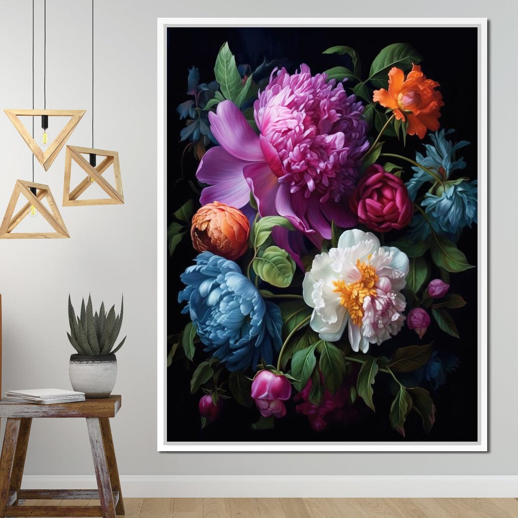 Colorful Flowers Canvas Wall Art