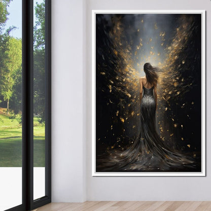 Ethereal Dream of a Starlit Muse Canvas Wall Art