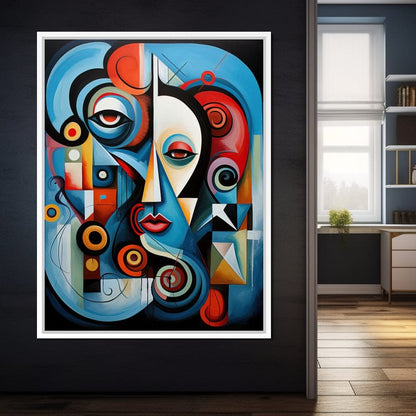 Carnival of Cubism Canvas Wall Art